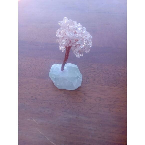Healing&wealth fluorite&clear quartz money tree - Picture 1 of 4